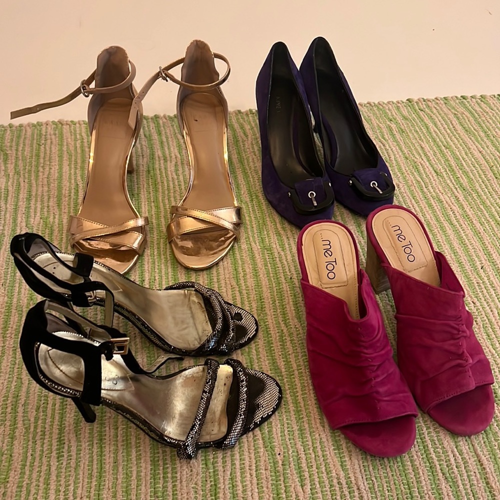 Lot of four heels, size 7